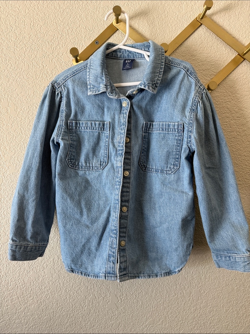 GAP Light Blue Denim Jacket with Chest Pockets